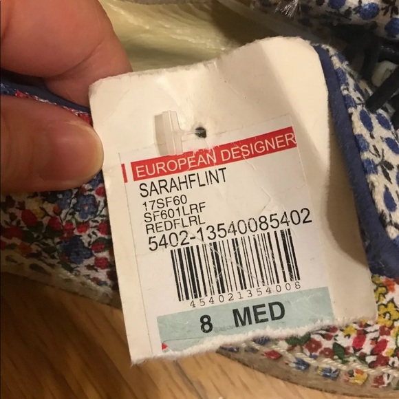 New Sarah Flint Elena Floral espadrilles size 38 - Picture 7 of 9